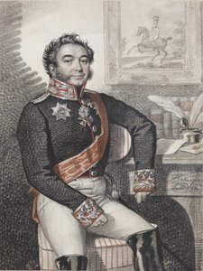 Portrait de Fiodor Petrovitch Opochinine 1779-1852, 1826 - Carl von Hampeln