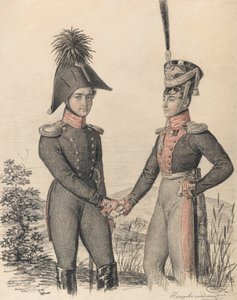 Portrait de Piotr Petrovich Esipov et Pavel Yakovlevich de Witte
