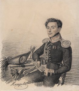Portrait de Sergei Alexandrovich Kokoshkin 1795-1861, 1820 - Carl von Hampeln