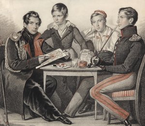 Portrait des frères Konovnitsyn - Carl von Hampeln