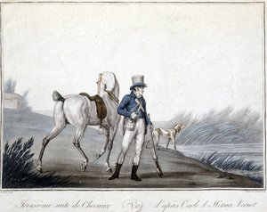 Chasse et équitation - Carle (after) Vernet