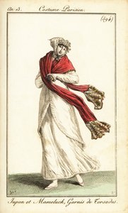 Femme en jupon et sur-robe mamelouk, Paris