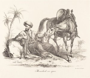Un mamelouk se reposant - Carle Vernet