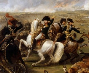 Empereur Napoléon Ier (1769-1821) à la bataille de Wagram le 5/07/1809 (détail) - Carle Vernet
