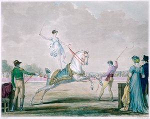 Exercices du cheval de cirque - Carle Vernet