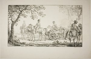 Artillerie attelée - Carle Vernet