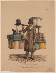 Le vendeur de boîtes à chapeaux de 