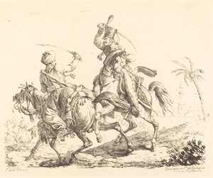 Hussard frappant un mamelouk - Carle Vernet