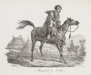 Grande suite de chevaux : Mameluck monté, vers 1818 - Carle Vernet