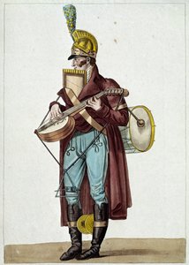 Monsieur Ut la si, orchestre des théâtres bourgeois (musicien de rue) (illustration)