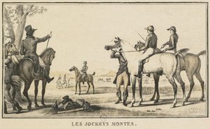 Scènes de course : Le jockey montant à cheval - Carle Vernet