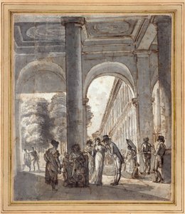 Le Palais Royal en 1810 - Carle Vernet