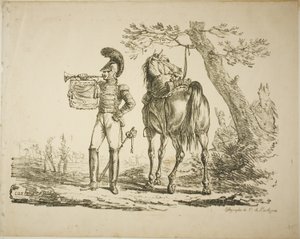 Trompettiste des fusiliers - Carle Vernet