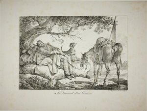 Guerrier endormi - Carle Vernet
