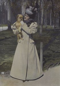 Femme dans un parc à Paris - Carle de Mazibourg