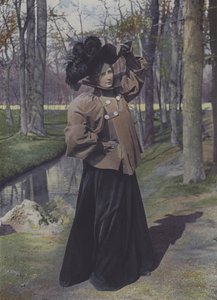 Femme dans un parc à Paris