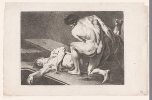 Étude académique de deux nus masculins - Carle van Loo