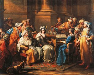 Grand Turc donnant un concert à sa maîtresse - Carle van Loo