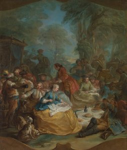 Halte de la chasse - Carle van Loo