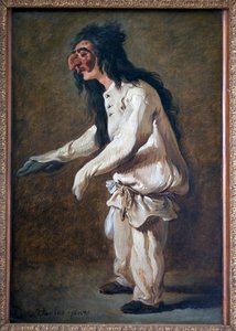 Polichinelle (Pulcinella). Peinture par Carle Van Loo (1705-1765), huile sur toile - Carle van Loo