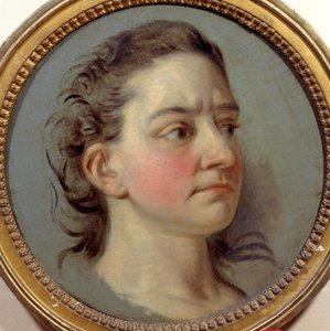 Portrait de Mademoiselle Clairon Josephe Leris de La Tude dite Mademoiselle Clairon (1723-1803) interprète de Voltaire. Peinture de Carle Van Loo (1705-1765) - Carle van Loo