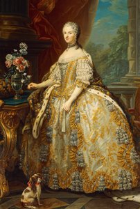 Portrait de Maria Leczinska ou Leszczynska (Trzebnica) - Carle van Loo