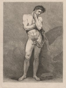 Homme debout dans une pose pensive - Carle van Loo