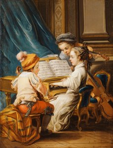 Les quatre arts - Musique - Carle van Loo