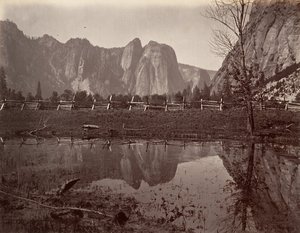 Rochers de la cathédrale, Yosemite, ca. 1872, imprimé ca. 1876 - Carleton E. Watkins.