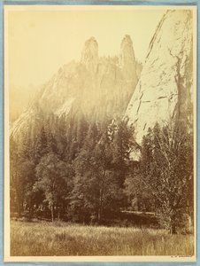 Les Flèches de la Cathédrale, Yosemite - Carleton E. Watkins