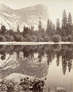 Lac Miroir, Yosemite, vers 1872, imprimé vers 1876 - Carleton E. Watkins.