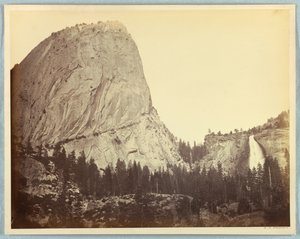 Mont Broderick, Chutes du Nevada, 700 pieds, Yosemite - Carleton E. Watkins
