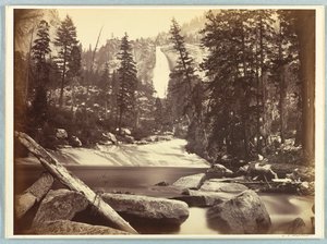 Chute Nevada, Yosemite - Carleton E. Watkins