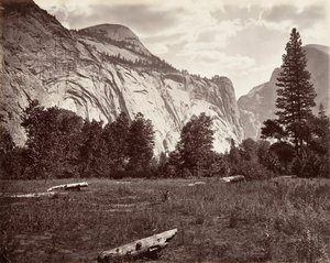 North Dome, 3 725 pieds, Yosemite - Carleton E. Watkins.