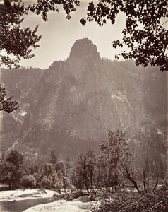 Sentinel Rock, Yosemite, vers 1872, imprimé vers 1876 - Carleton E. Watkins.
