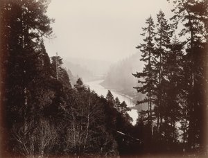 Grande rivière, de la Rancherie, Mendocino, Californie, 1863 - Carleton Emmons Watkins
