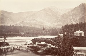 Cascades, Oregon, 1867, imprimé vers 1876 - Carleton Emmons Watkins