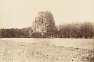 Castle Rock, Oregon, 1867, imprimé vers 1876 - Carleton Emmons Watkins