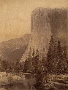 El Capitan, Yosemite, 1865-66 - Carleton Emmons Watkins