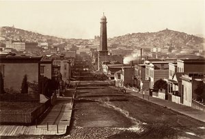 First Street, San Francisco, 1864, imprimé vers 1876 - Carleton Emmons Watkins