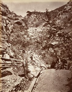 Sources sulfureuses chaudes, Santa Barbara, 1876, imprimé vers 1876 - Carleton Emmons Watkins