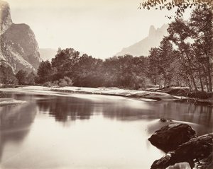 Regard vers la vallée de Yosemite - Carleton Emmons Watkins