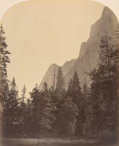 Vue en contour du Half Dome, 4967 pieds, 1861