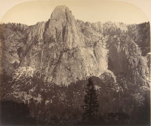 Sentinelle. Vue de face: 3270 pieds, 1861. - Carleton Emmons Watkins