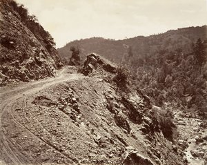 Sulphur Creek et Flume-road vers les Geysers, 1868-70, imprimé vers 1876 - Carleton Emmons Watkins