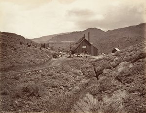 Puits n° 3 du tunnel de Sutro, 1875, imprimé vers 1876 - Carleton Emmons Watkins