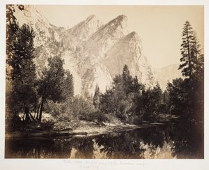 Les Trois Frères, vers 1870 - Carleton Emmons Watkins