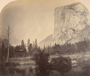 Tutucanula, El Capitan, 4000 pieds, 1861 - Carleton Emmons Watkins