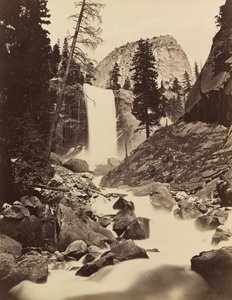 Chute de Vernal, Yosemite, 1865-66, imprimé vers 1875 - Carleton Emmons Watkins