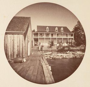 Hôtel Warm Springs, Lac Tahoe, ca. 1878 - Carleton Emmons Watkins